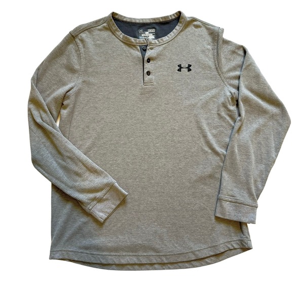 Under Armour Other - Under Armour Cold Gear Thermal Shirt Men’s Medium Gray Outdoors Hiking Fishing